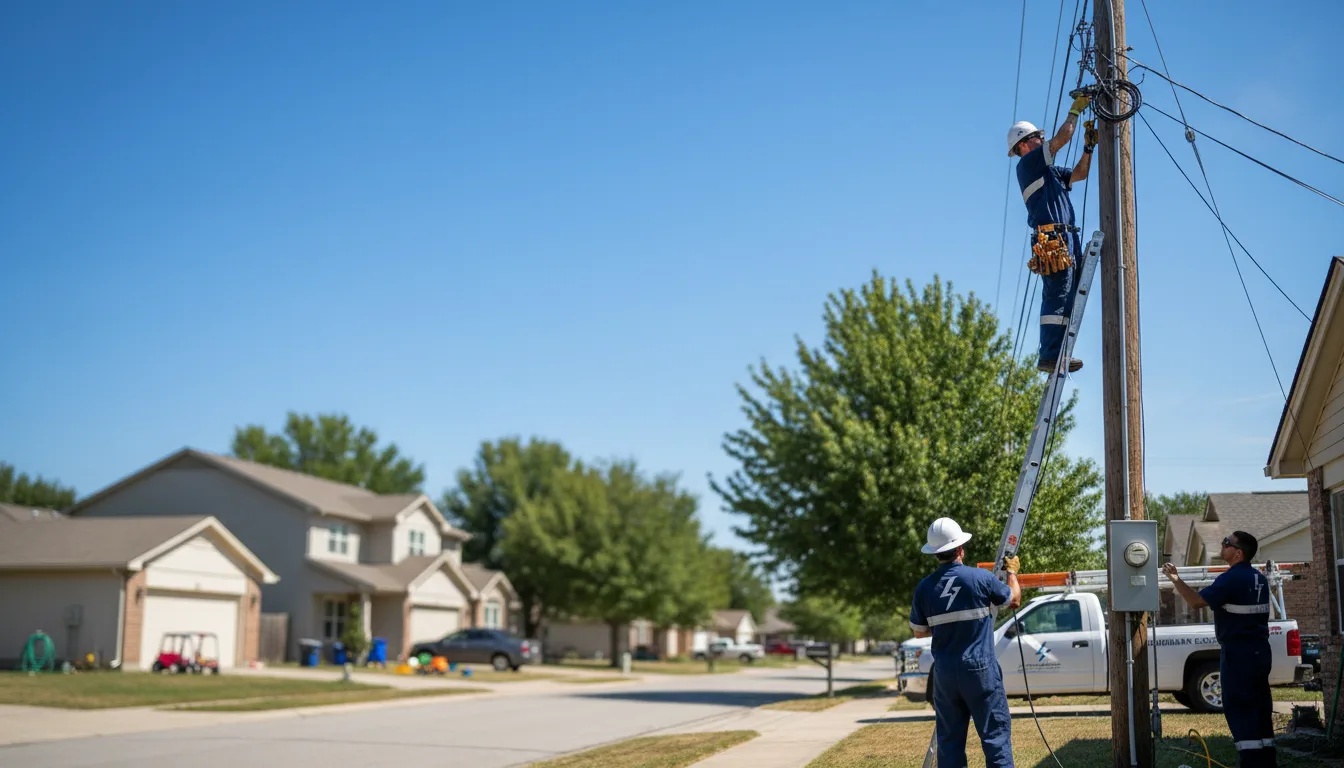 Residential electrician providing installation services in Chester, ID